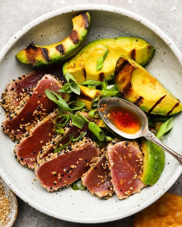 Seared Ahi Tuna and Avocado Salad