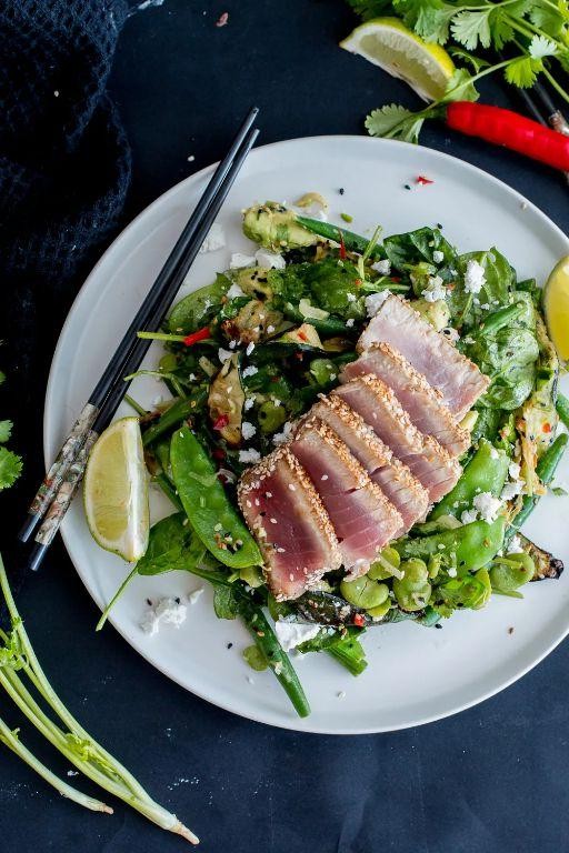 Seared Tuna Salad with Sesame Dressing
