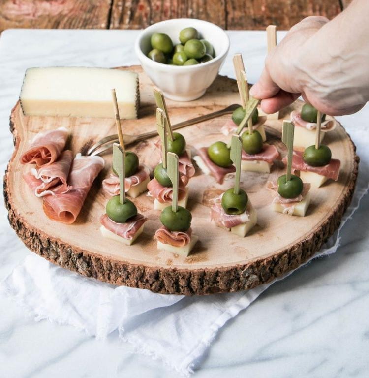 Serrano Ham and Manchego Bites