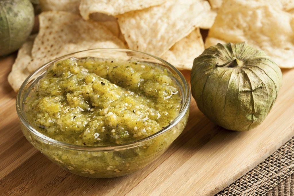 Serrano Salsa Verde with Roasted Tomatillos