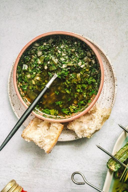 Serrano and Cilantro Chimichurri