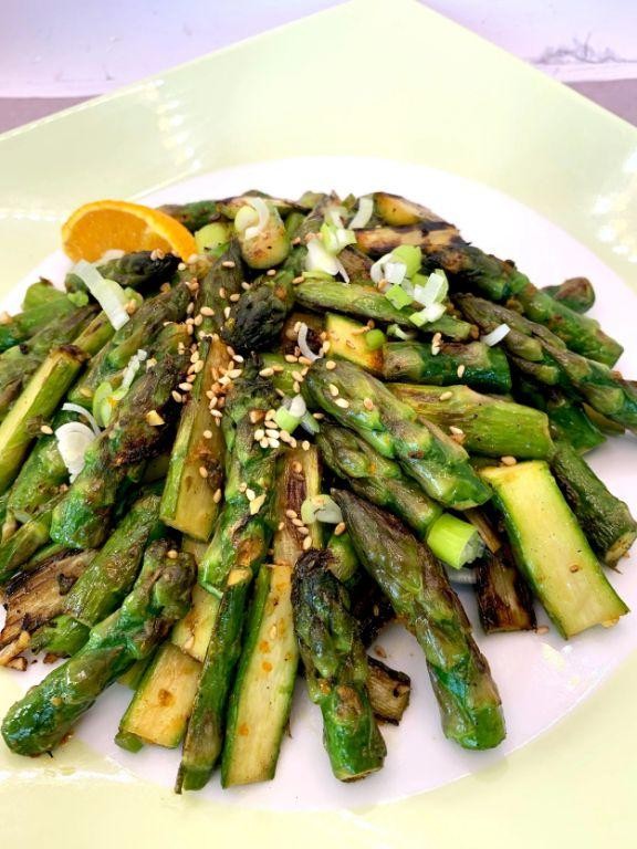 Sesame Ginger Asparagus Stir Fry