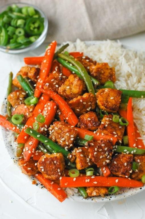 Sesame Ginger Baked Tempeh