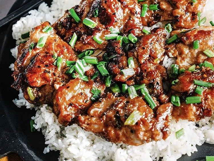 Sesame Ginger Chicken Thighs