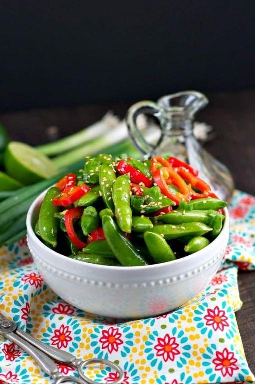 Sesame Ginger Snap Pea Salad