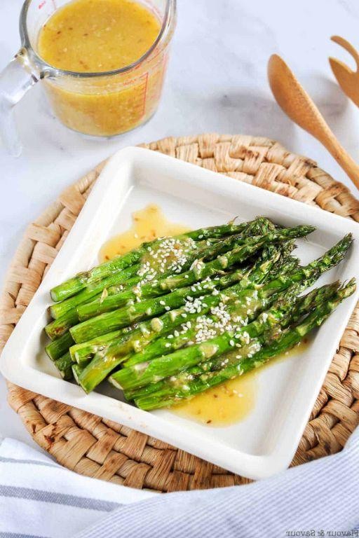 Sesame Soy Air Fryer Asparagus