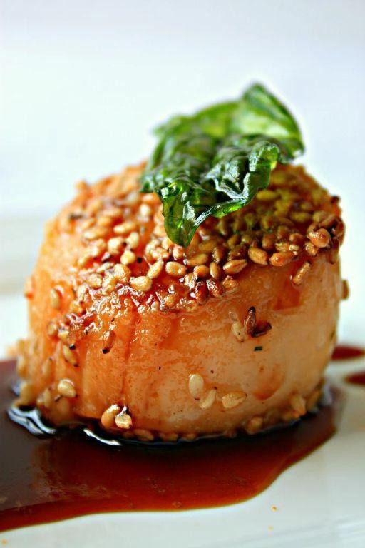 Sesame Soy Sauteed Scallops