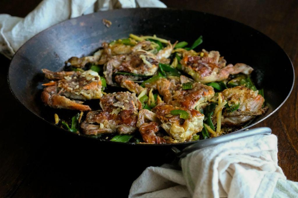Sesame-Crusted Soft Shell Crab with Ginger Soy Glaze