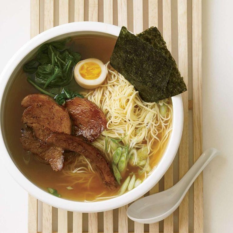 Shio Ramen with Seaweed Garnish