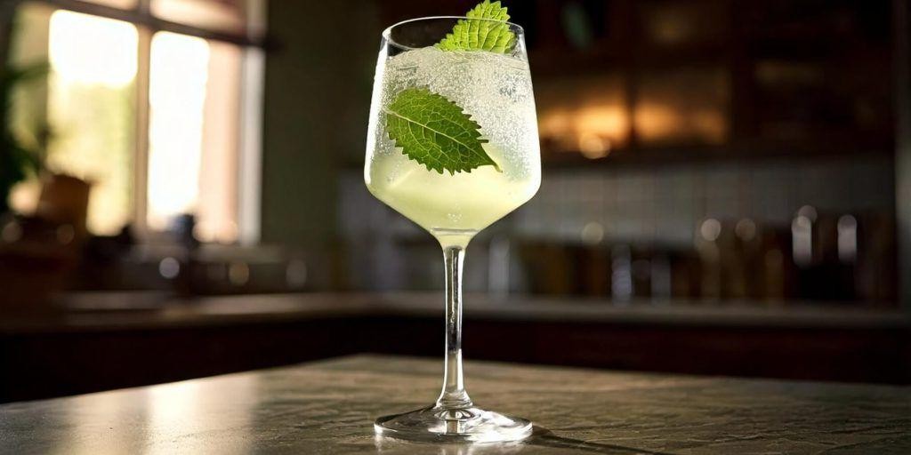 Shiso-Infused Gin Cocktail
