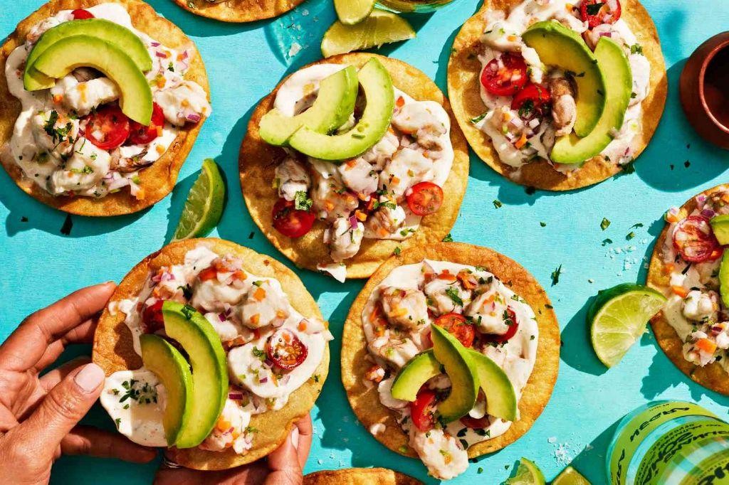 Shrimp Ceviche Tostadas