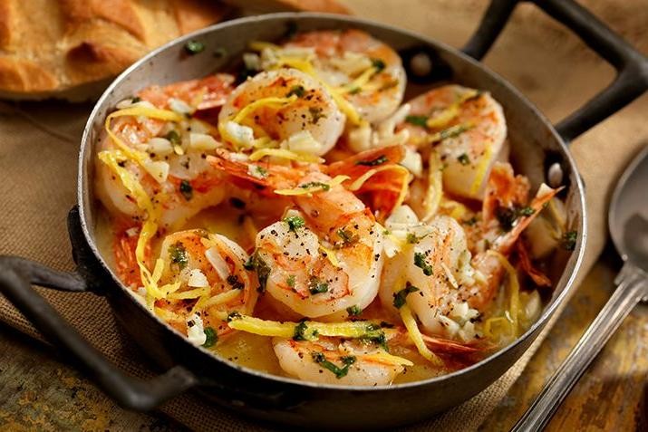 Shrimp and Rotelle in a Lemon Butter Sauce