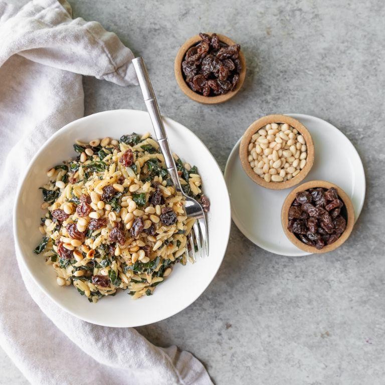 Sicilian Kale, Olive, and Orzo