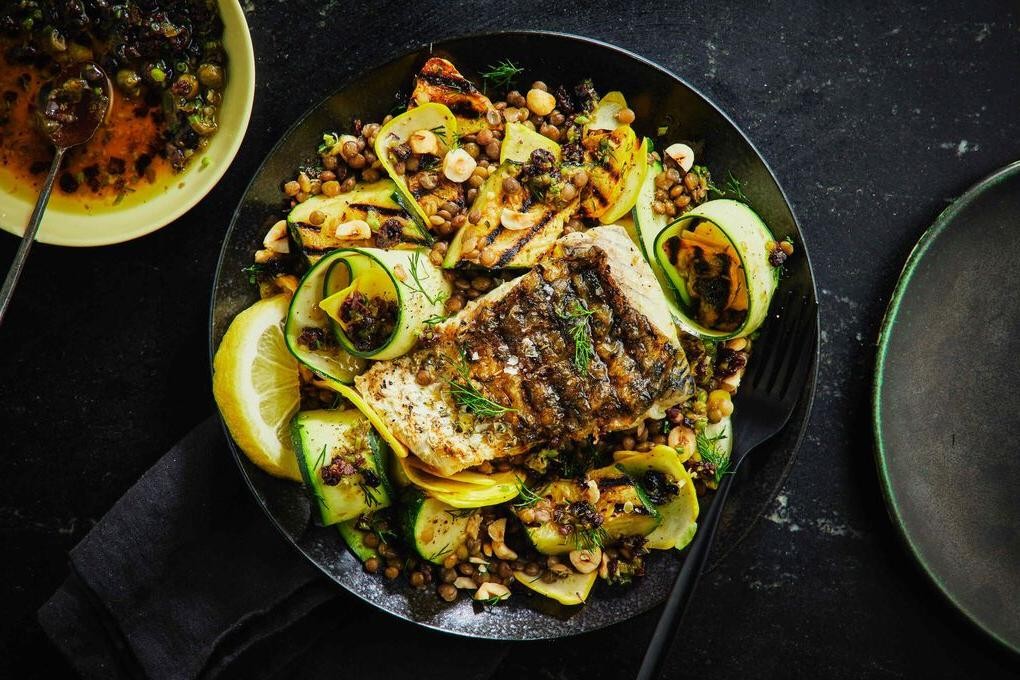Sicilian Style Baked Barramundi