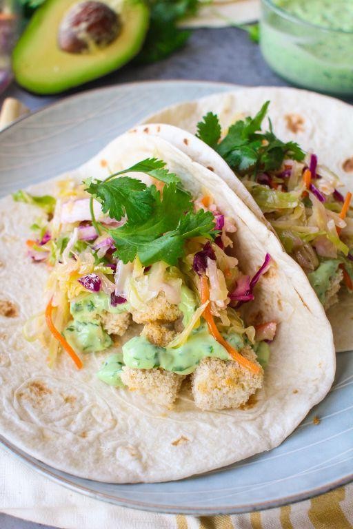 Silken Tofu Tacos with Avocado Crema