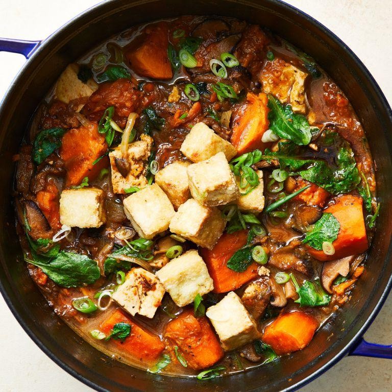 Silken Tofu and Sweet Potato Stew