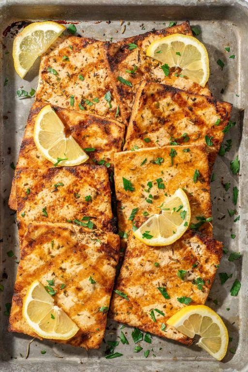 Silken Tofu in Lemon Herb Marinade