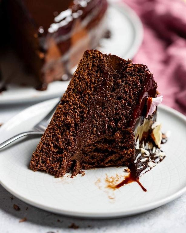Silky Chocolate Avocado Vegan Cake