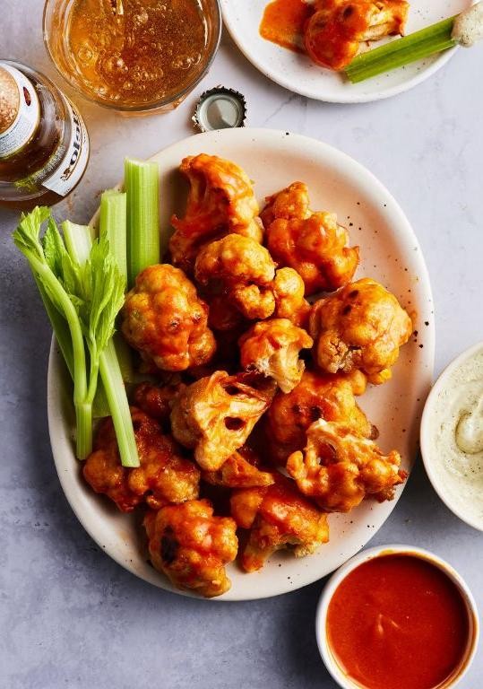 Simple Air Fryer Buffalo Cauliflower