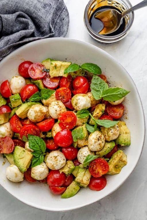 Simple Avocado Caprese Salad