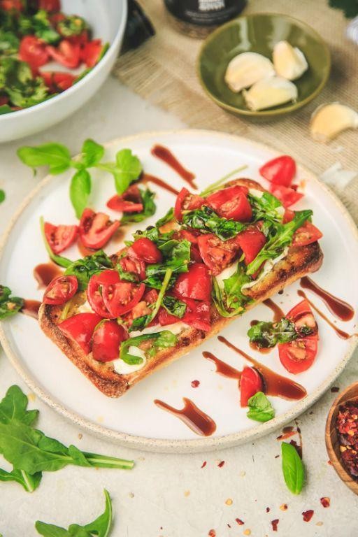 Simple Caprese Salad Toast