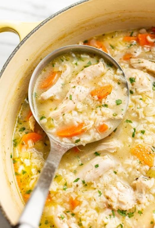Simple Chicken and Rice Soup