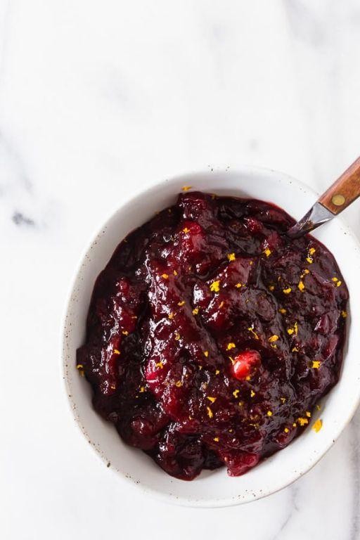 Simple Cranberry Orange Sauce with a Hint of Nutmeg