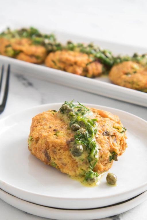 Simple Dijon Mustard Salmon Cakes