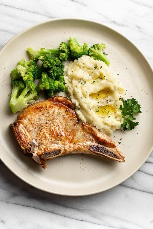 Simple Salt and Pepper Pan Seared Pork Chops
