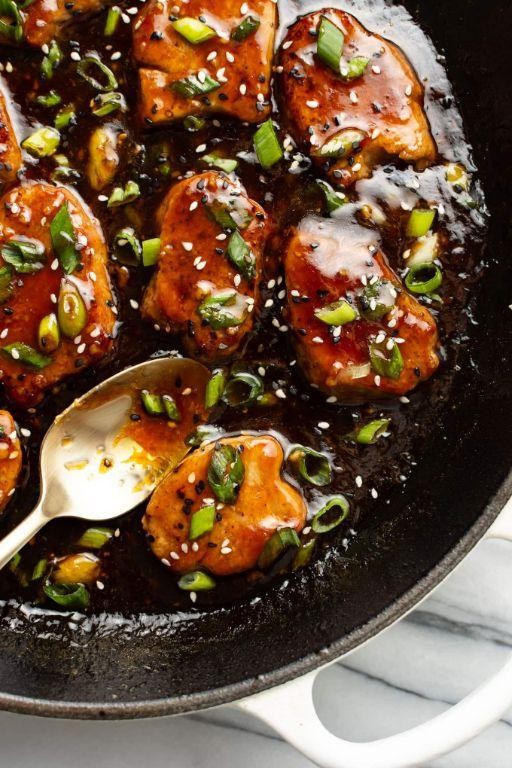 Simple Teriyaki Pork Loin Chops