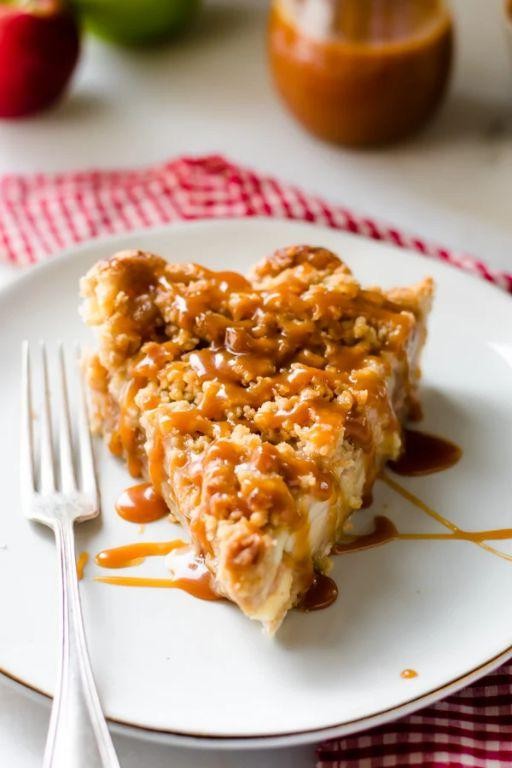 Simplified Dutch Apple Pie with Salted Caramel Sauce