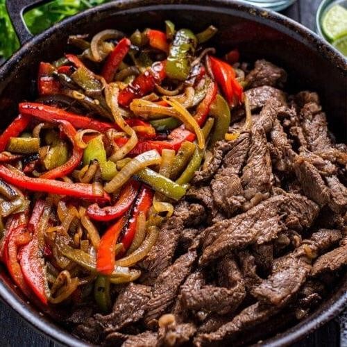 Sizzling Beef Fajitas with Peppers