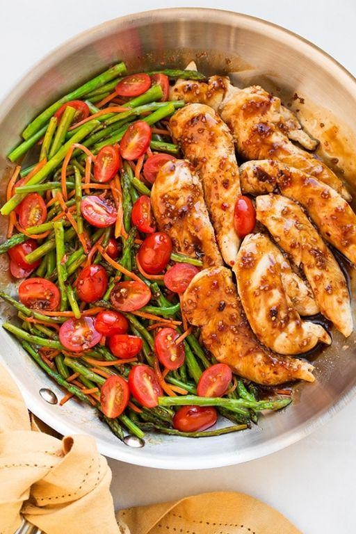 Skillet Balsamic Chicken and Vegetables