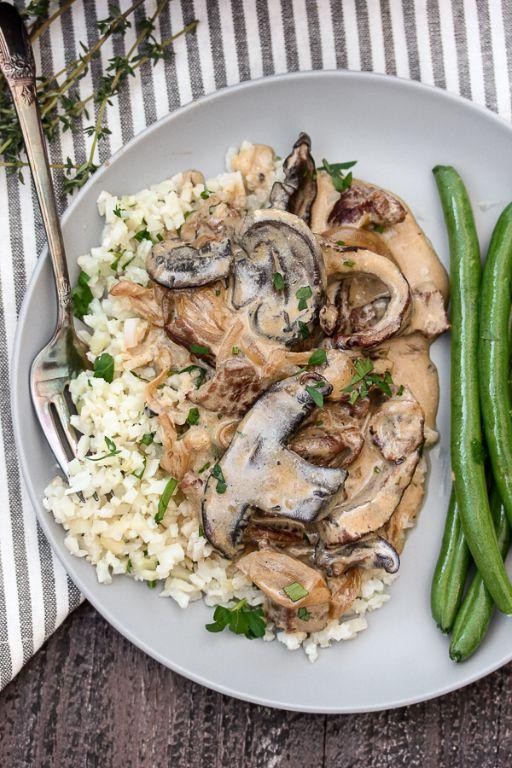 Skillet Beef Stroganoff and Rice Casserole