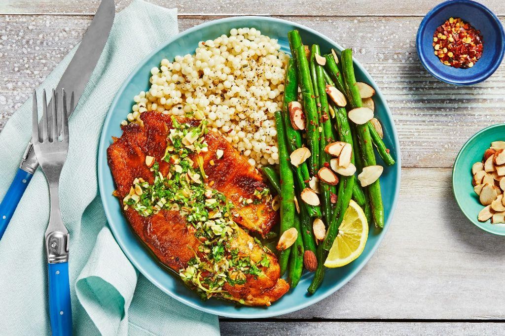Skillet Tilapia with Green Beans and Almonds