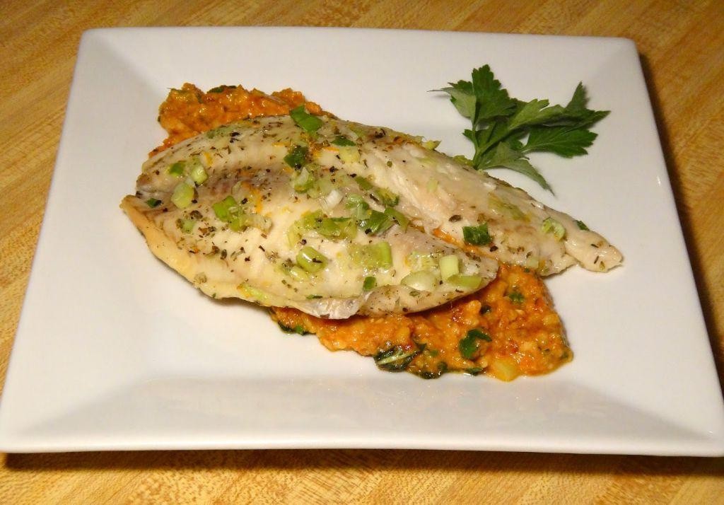 Skillet Tilapia with Sun-Dried Tomato Pesto
