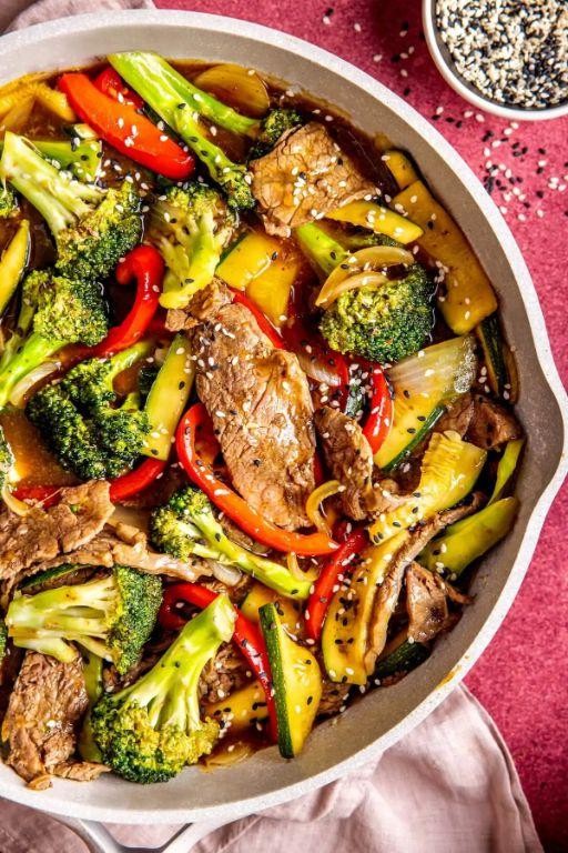 Skirt Steak Stir-Fry with Broccoli and Ginger