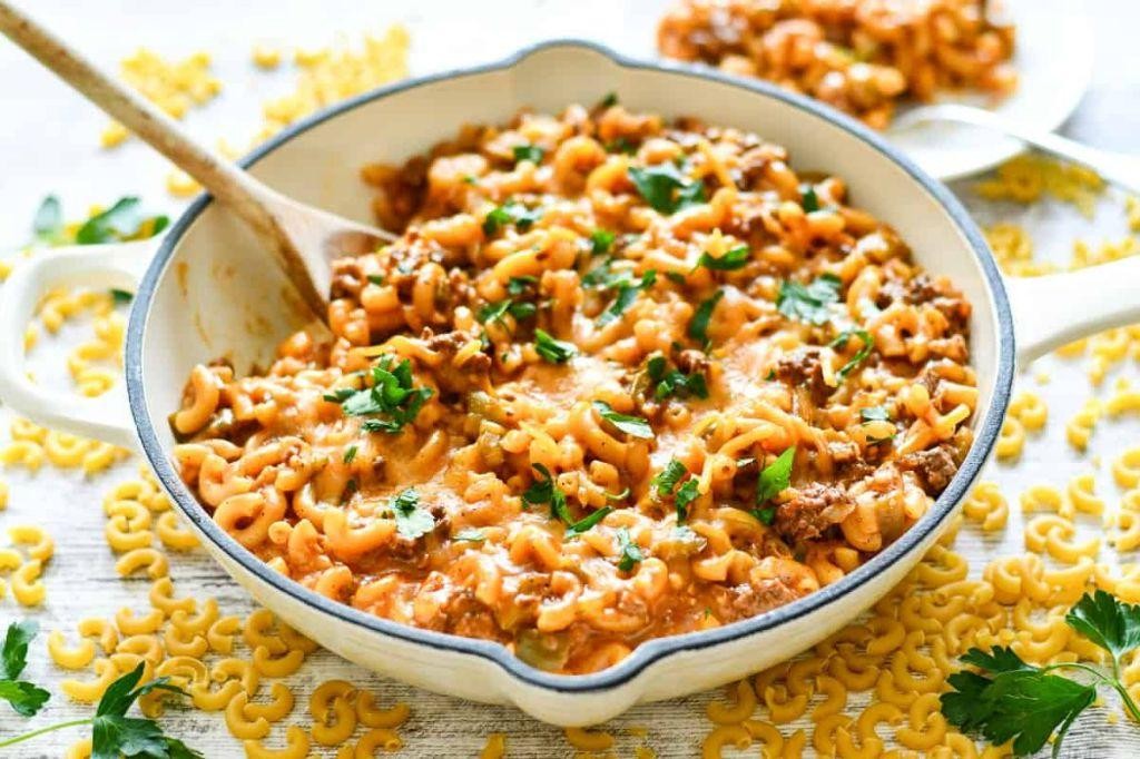 Sloppy Joe Mac and Cheese