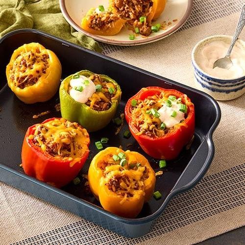 Sloppy Joe Stuffed Bell Peppers