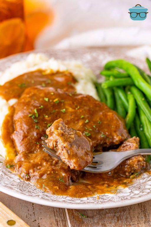 Slow Cooked Italian-Style Cubed Steak