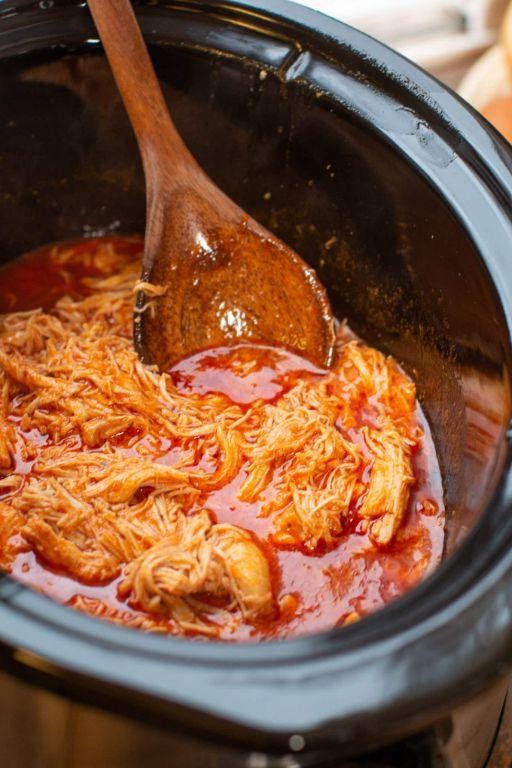 Slow Cooker Buffalo-Style Bone-In Chicken Breasts