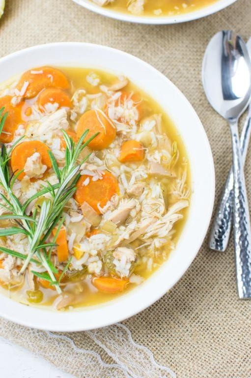 Slow Cooker Chicken Broth with Rosemary