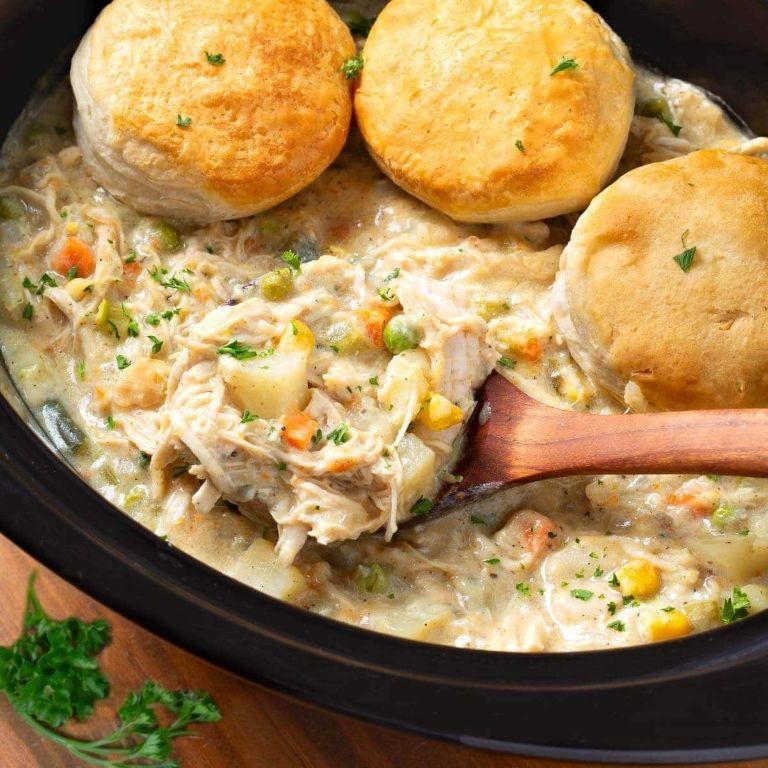 Slow Cooker Chicken Pot Pie