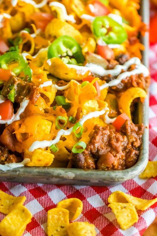 Slow Cooker Chili Cheese Frito Pie