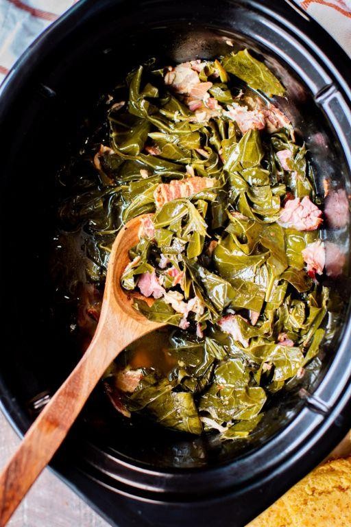 Slow Cooker Collard Greens with Apple Cider