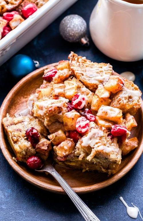 Slow Cooker Cranberry Apple French Toast