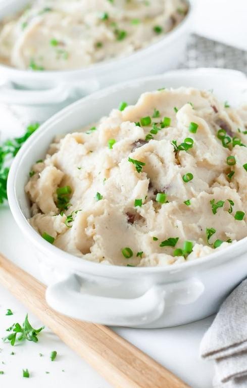 Slow Cooker Creamy Cauliflower Mash