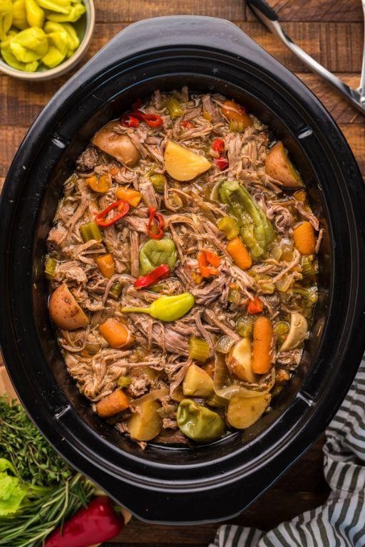 Slow Cooker Eye Round Roast with Caramelized Onions