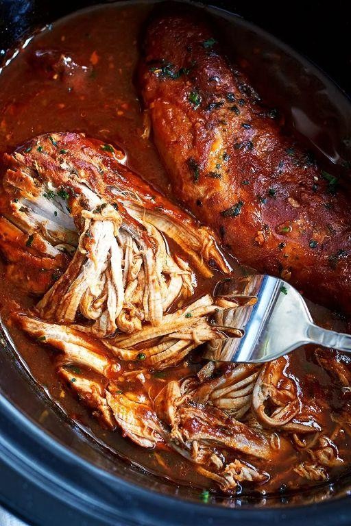 Slow Cooker Honey Garlic Pulled Pork