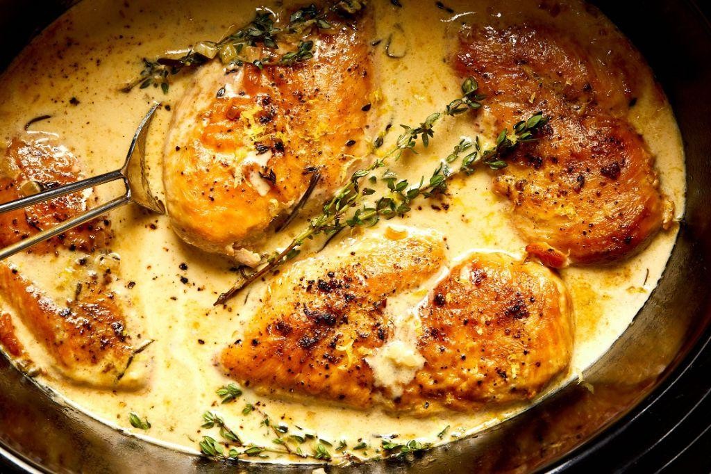 Slow Cooker Lemon Herb Chicken